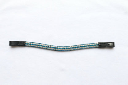 Black Leather Bling Browbands