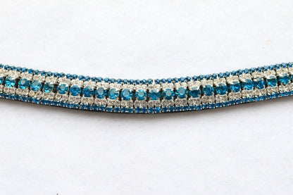 Black Leather Bling Browbands