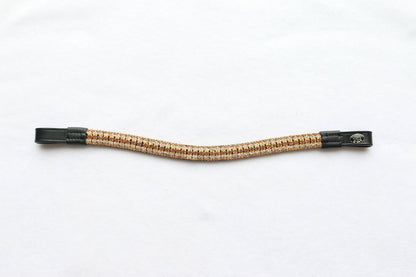 Black Leather Bling Browbands