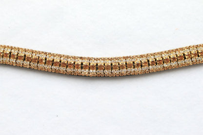 Black Leather Bling Browbands