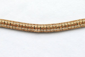 Brown Leather Bling Browbands