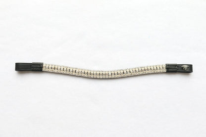 Black Leather Bling Browbands