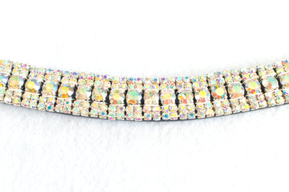 Black Leather Bling Browbands