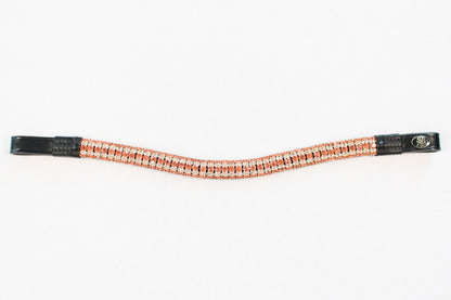 Black Leather Bling Browbands