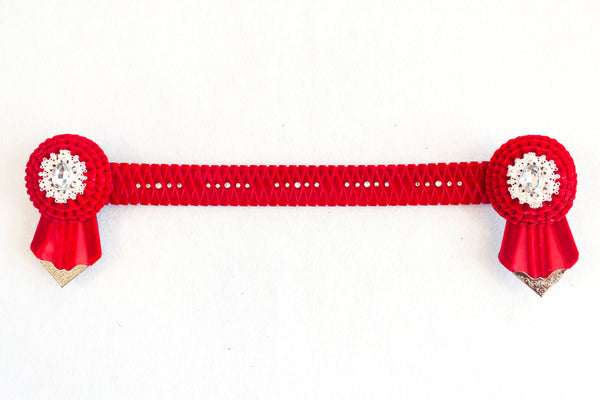 Red Velvet 13.5" Show Browband