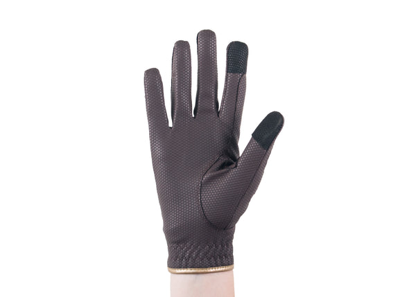 Brown/Gold Hero Touchscreen Friendly Gloves