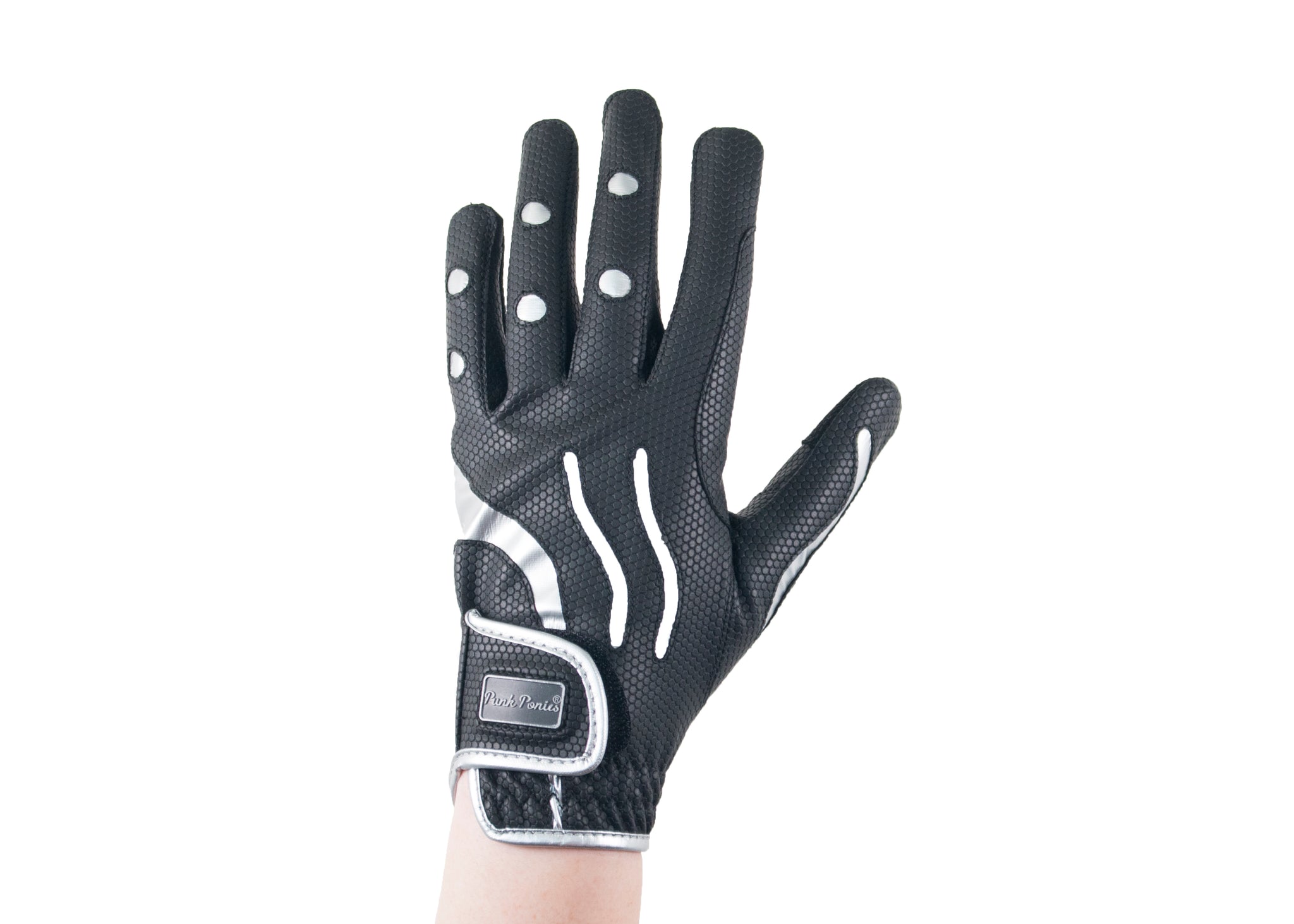 Black/Silver Hero Touchscreen Friendly Gloves