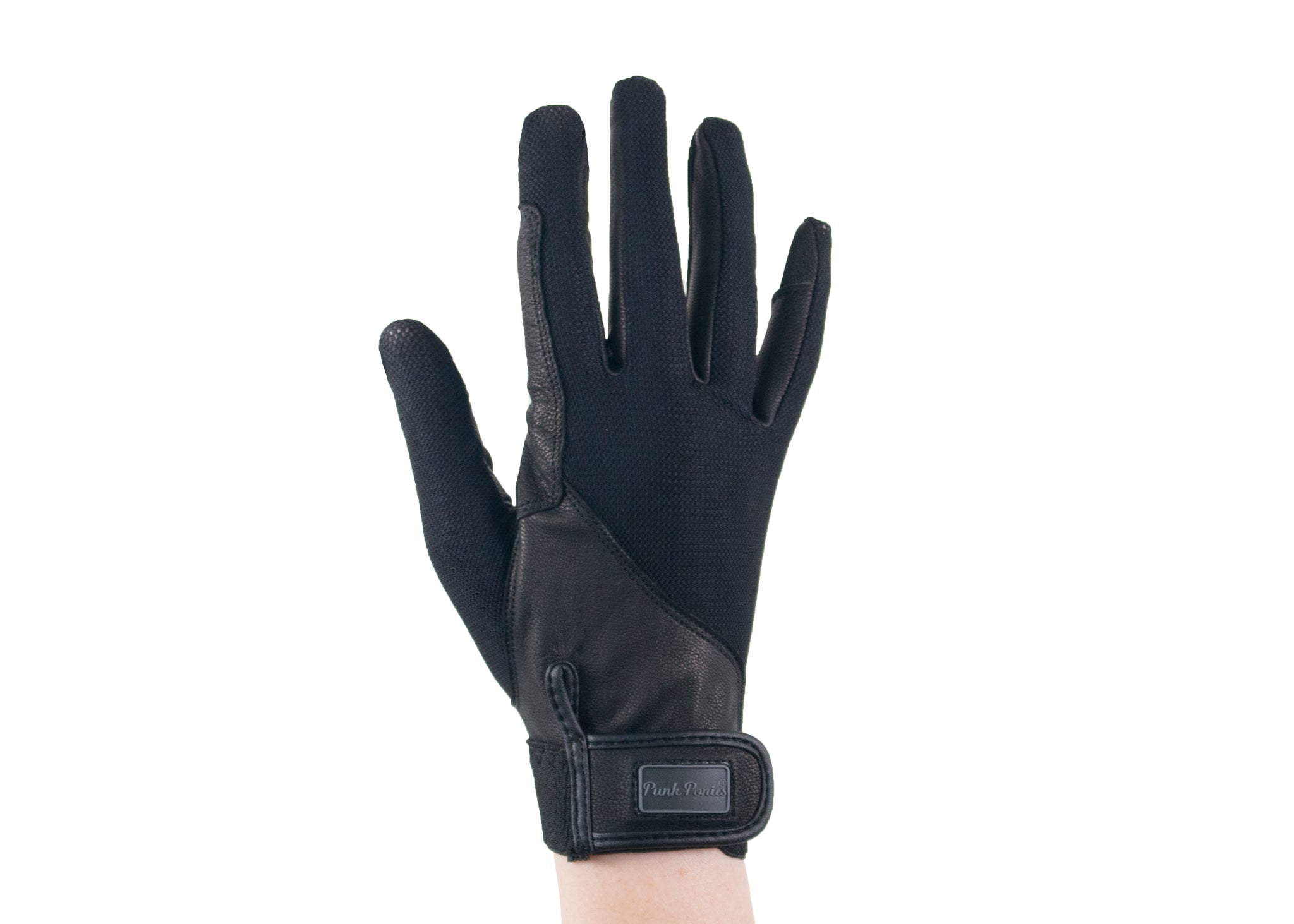 Black Summer Leather Gloves