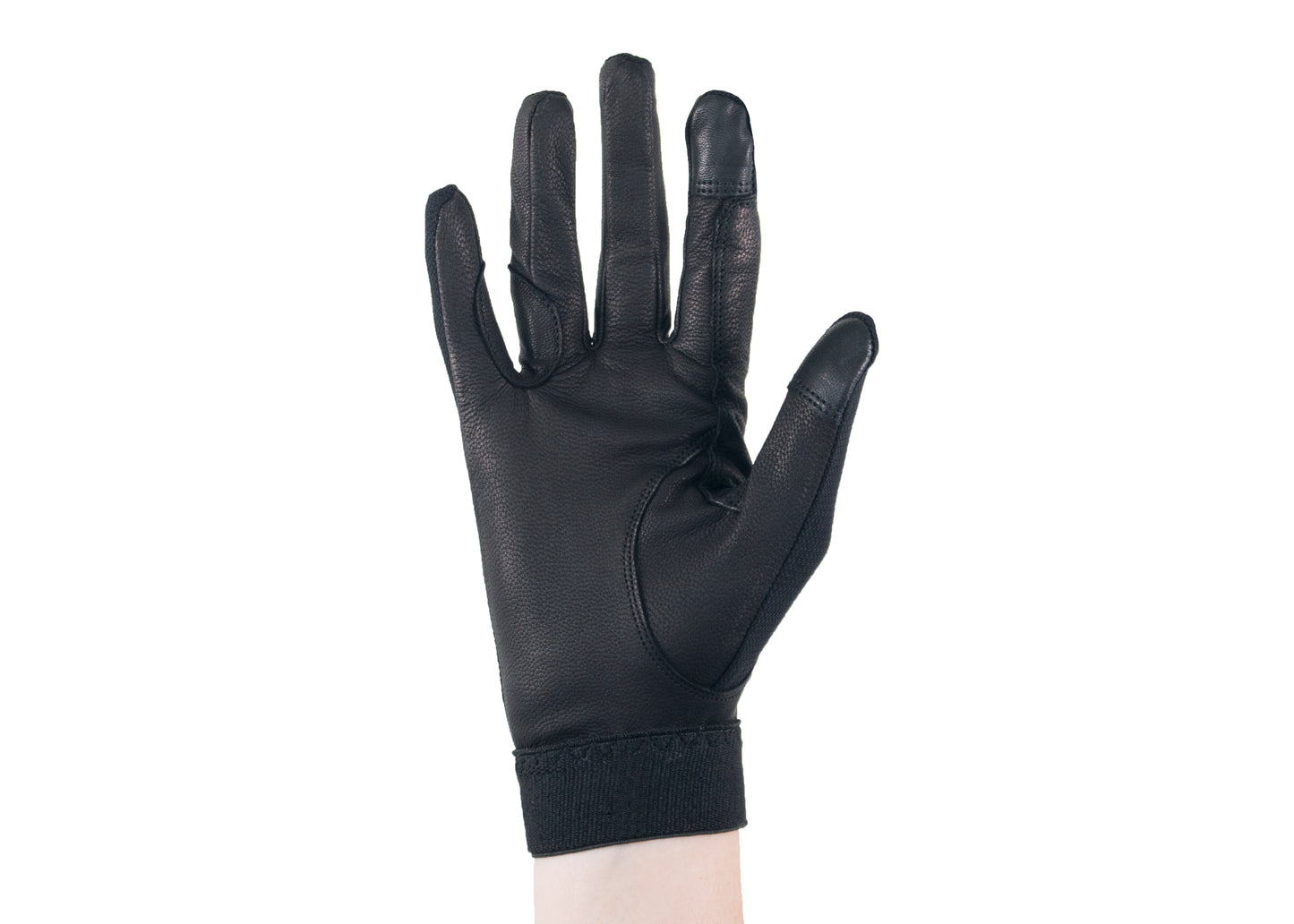 Black Summer Leather Gloves