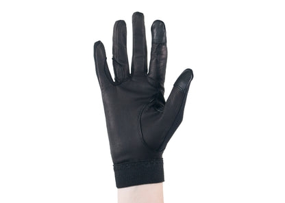 Black Summer Leather Gloves