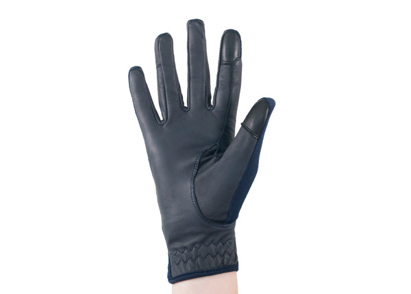 Navy Summer Mesh Gloves