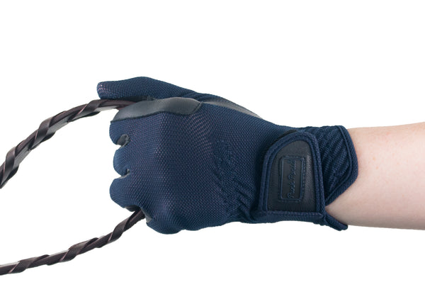 Navy Summer Mesh Gloves