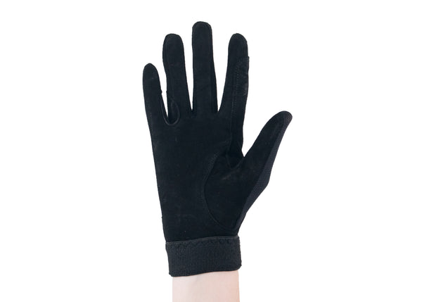 Black Summer Suede Gloves