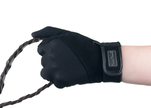 Black Summer Suede Gloves