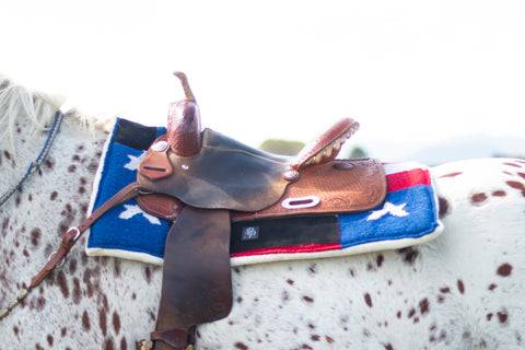 American Flag Western Saddle Pad