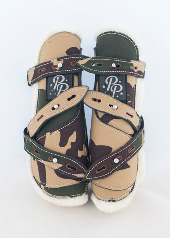 Camo Open Front Boots - Fronts Only