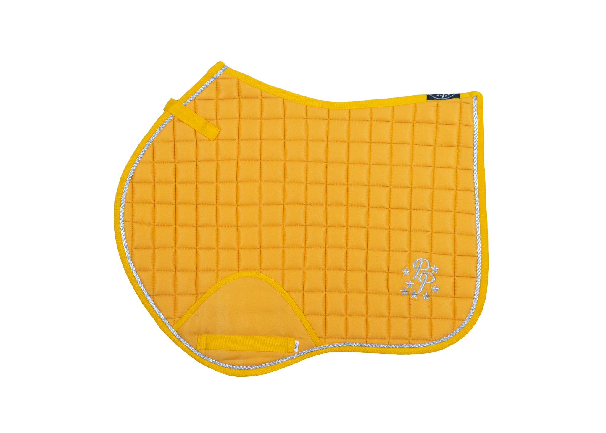 Sunflower/Silver Yellow Saddle Pads - Jump, GP, and Dressage cuts