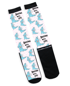 Dragons Need Love - Dreamers and Schemers Socks