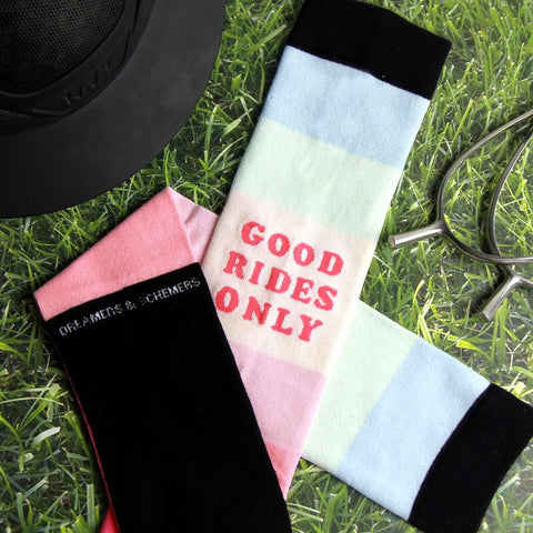 Good Rides Only Sunset - Dreamers and Schemers Socks