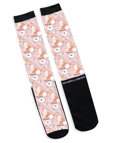 Pretty in Pink - Dreamers and Schemers Socks