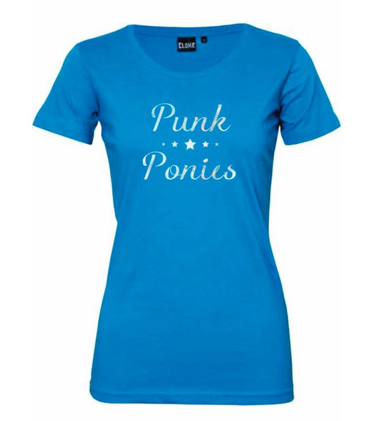 Santorini Blue Punk Ponies Shirts